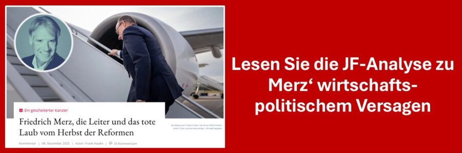 Das wirtschaftspolitische Versagen von Kanzler Friedrich Merz.