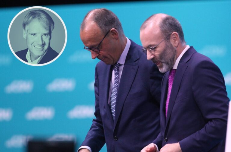 Der Bundeskanzler droht dem EVP-Fraktionschef, um es sich nicht mit SPD, Grünen und Linken zu verscherzen.