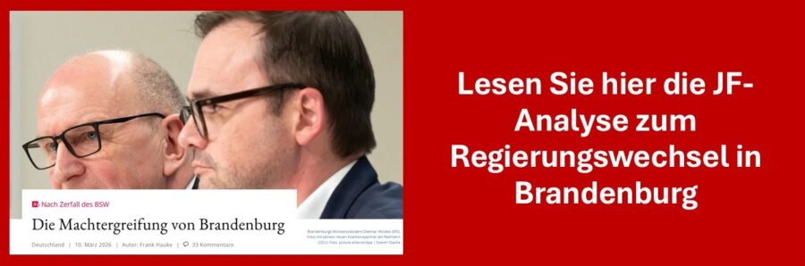 Neue Koalition in Brandenburg.