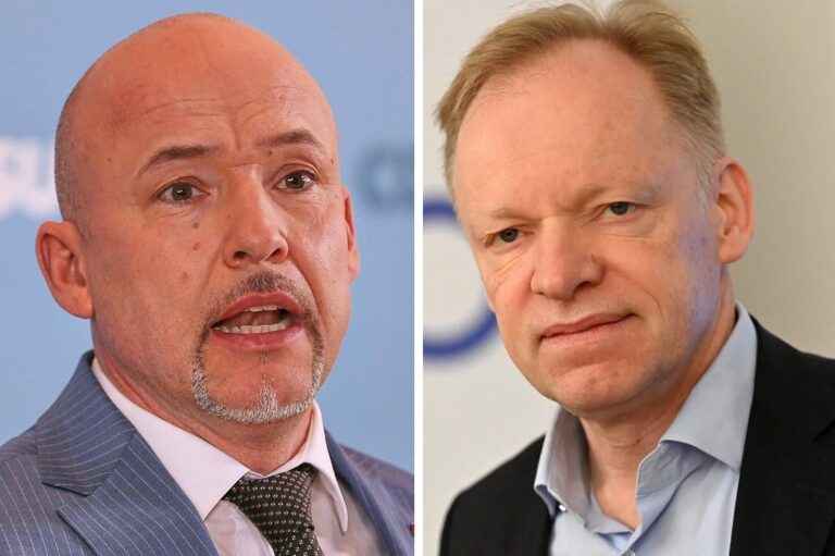 CSU-Landesgruppenchef Alexander Hoffmann (links) ächtet Ifo-Präsident Clemens Fues als Demokratie-Schädling.