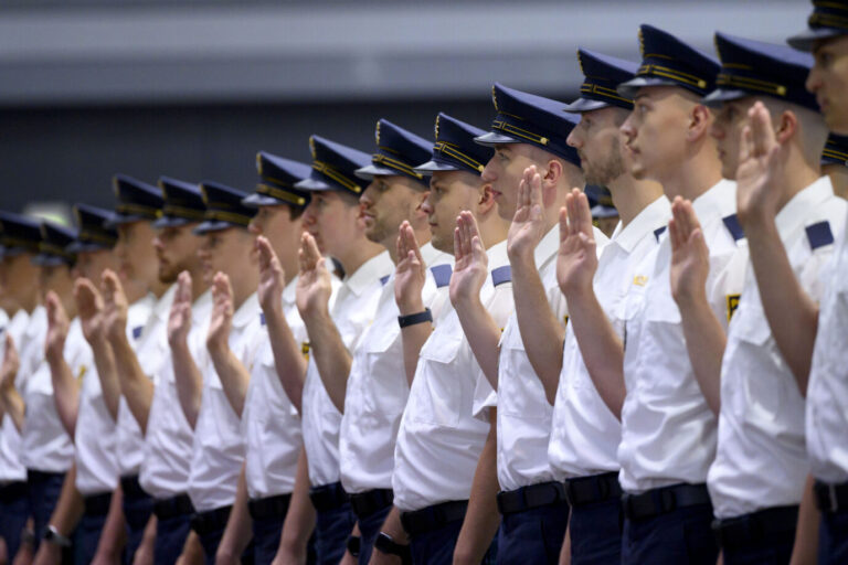 Vereidigung bei der bayerischen Landespolizei