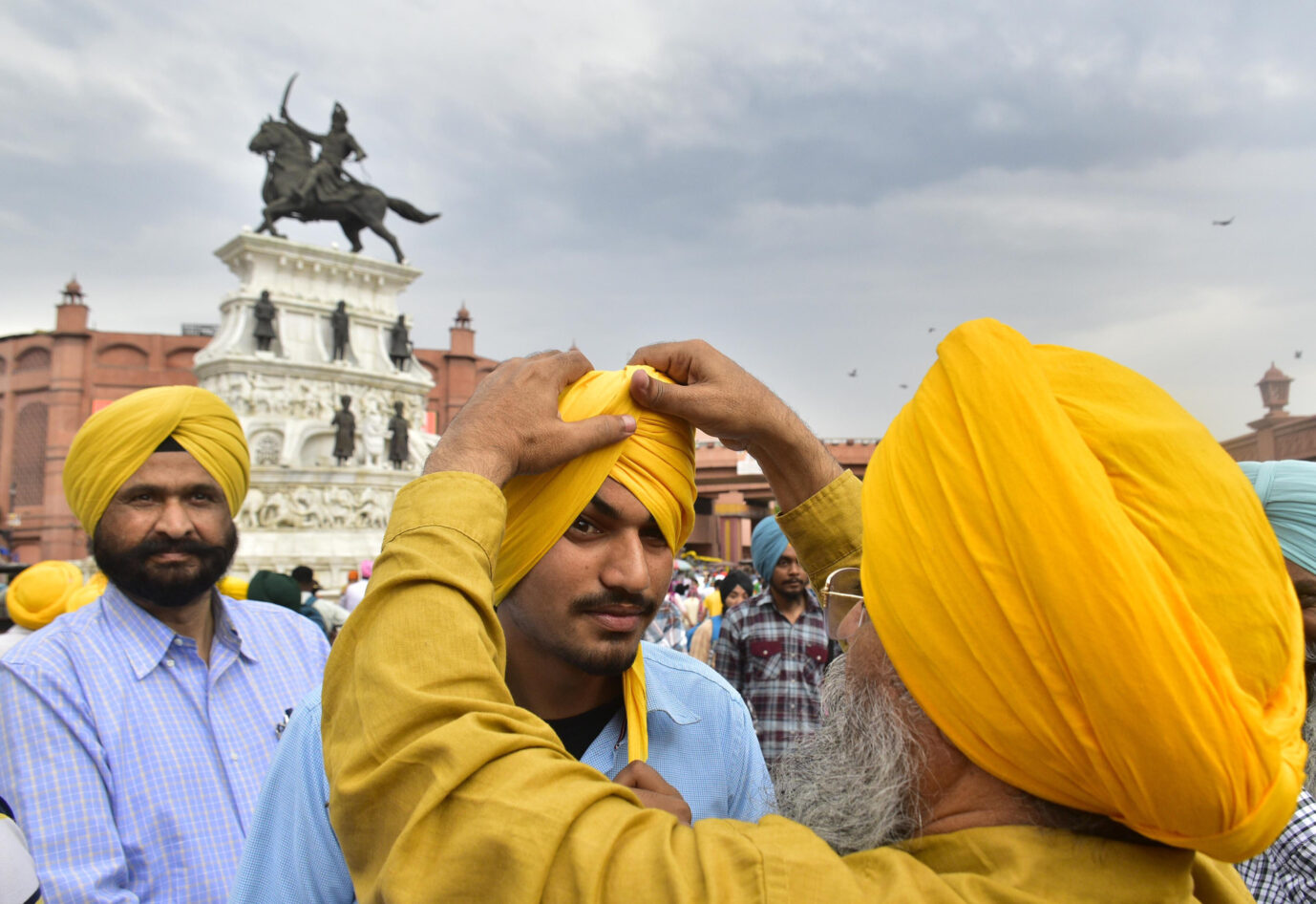 Turban der Sikhs: Im Polizeidienst jetzt auch in Bremen erlaubt. Foto: picture alliance / Sipa USA | Hindustan Times