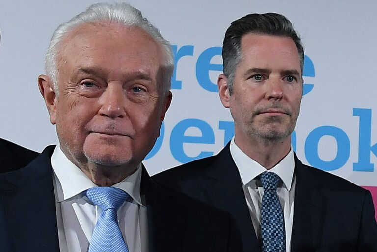 Hoffnungsträger Wolfgang Kubicki? Das Ende von FDP-Chef Christian Dürr (rechts) scheint genauso nahe wie das Ende der gesamten Partei.