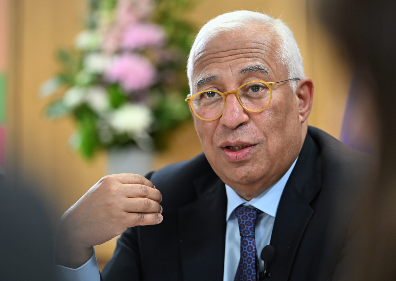 Wünscht sich einen anderen Ton im Streit zwischen Selenskyj und Orbán: António Costa, Präsident des Europäischen Rates. Foto: picture alliance/dpa/dpa-ENR Pool | Markus Lenhardt