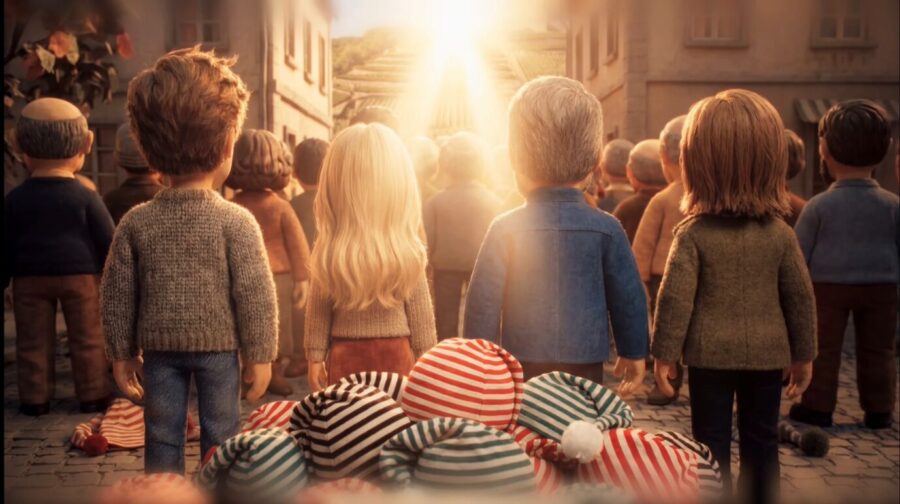 Weggeworfene Mützen aus dem Film