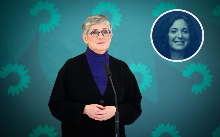 Die Fraktionsvorsitzende der Grünen im Bundestag, Britta Haßelmann, kann mit ihrem Epstein-Aufklärungswillen nicht überzeugen.