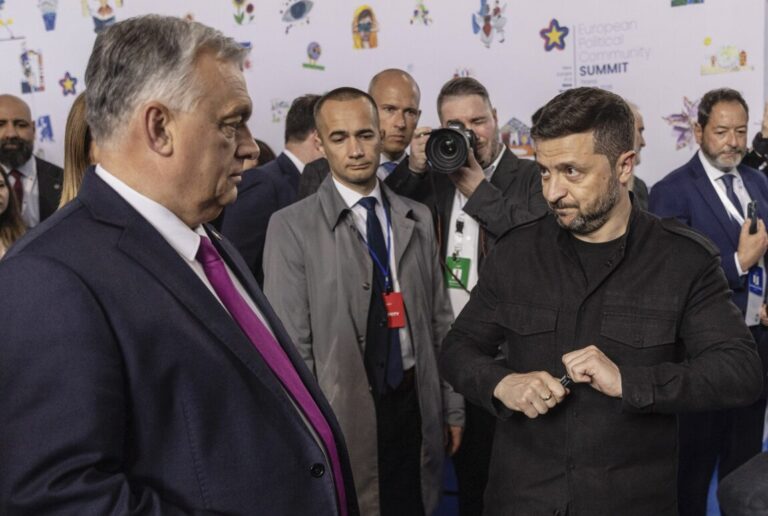 Werden wohl keine Freunde mehr: Ungarns Premier Viktor Orban (l.) und der Präsident der Ukraine, Wolodymyr Selenskyj. Foto: IMAGO / Avalon.red
