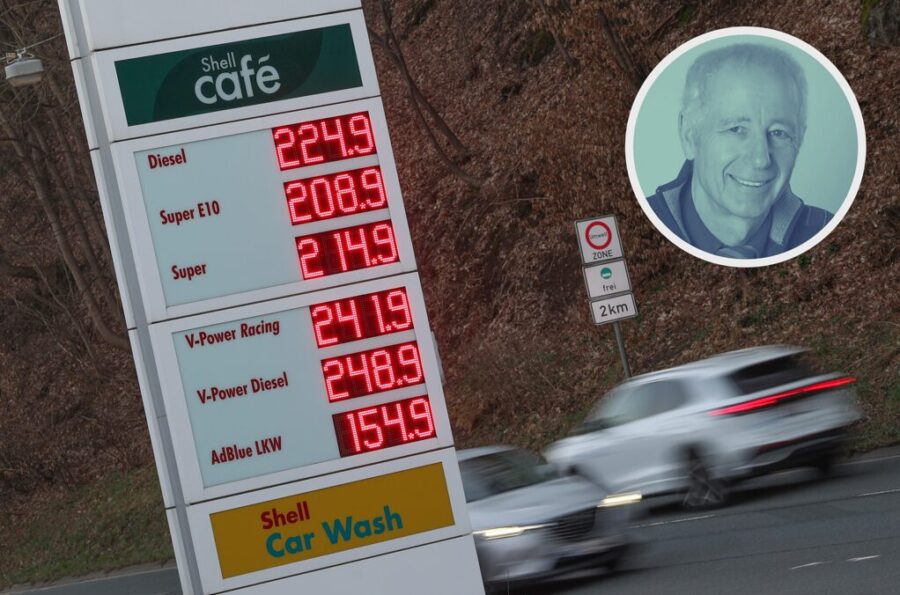 Deutschlands Wirtschaft leidet: Der Irankrieg treibt die Energie- und damit auch die Benzinpreise in die Höhe.