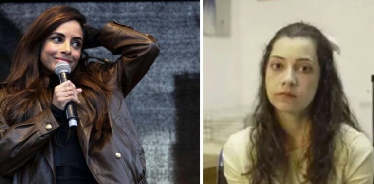 Collien Fernandes (l.) bei der Demonstration gegen sexualisierte Gewalt unter dem Motto Es reicht! Für Noelia Castillo Ramos (r.) demonstrierten die Massen nicht. Aber auch ihr reichte es. Endgültig. Foto: IMAGO / Future Image