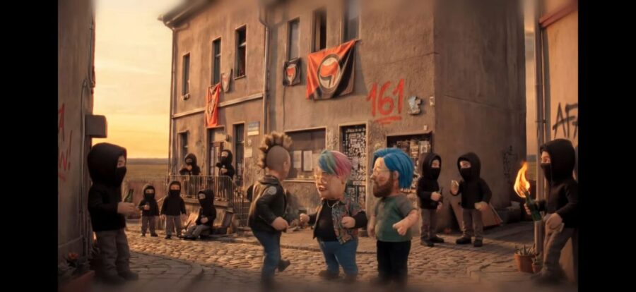 Antifa-Horde im Film