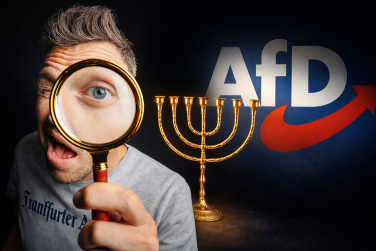 Die „FAZ“ auf der Suche nach Beweisen: Am Ende nix gewesen, außer Spesen. Foto: KI