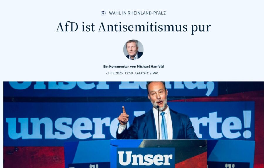 Screenshot FAZ Hanfeld