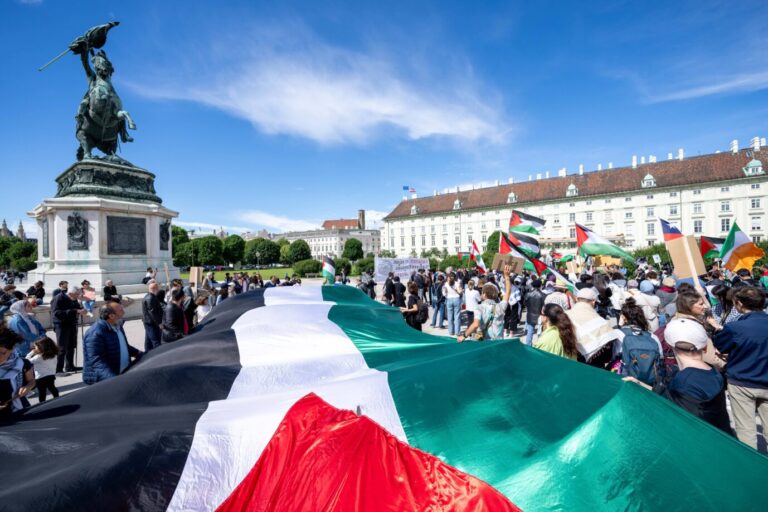 Seine offen zur Schau gestellte Sympathie für die Hamas hat für einen staatenlosen Palästinenser in Wien schwere Folgen. Symbolbild: IMAGO / Andreas Stroh