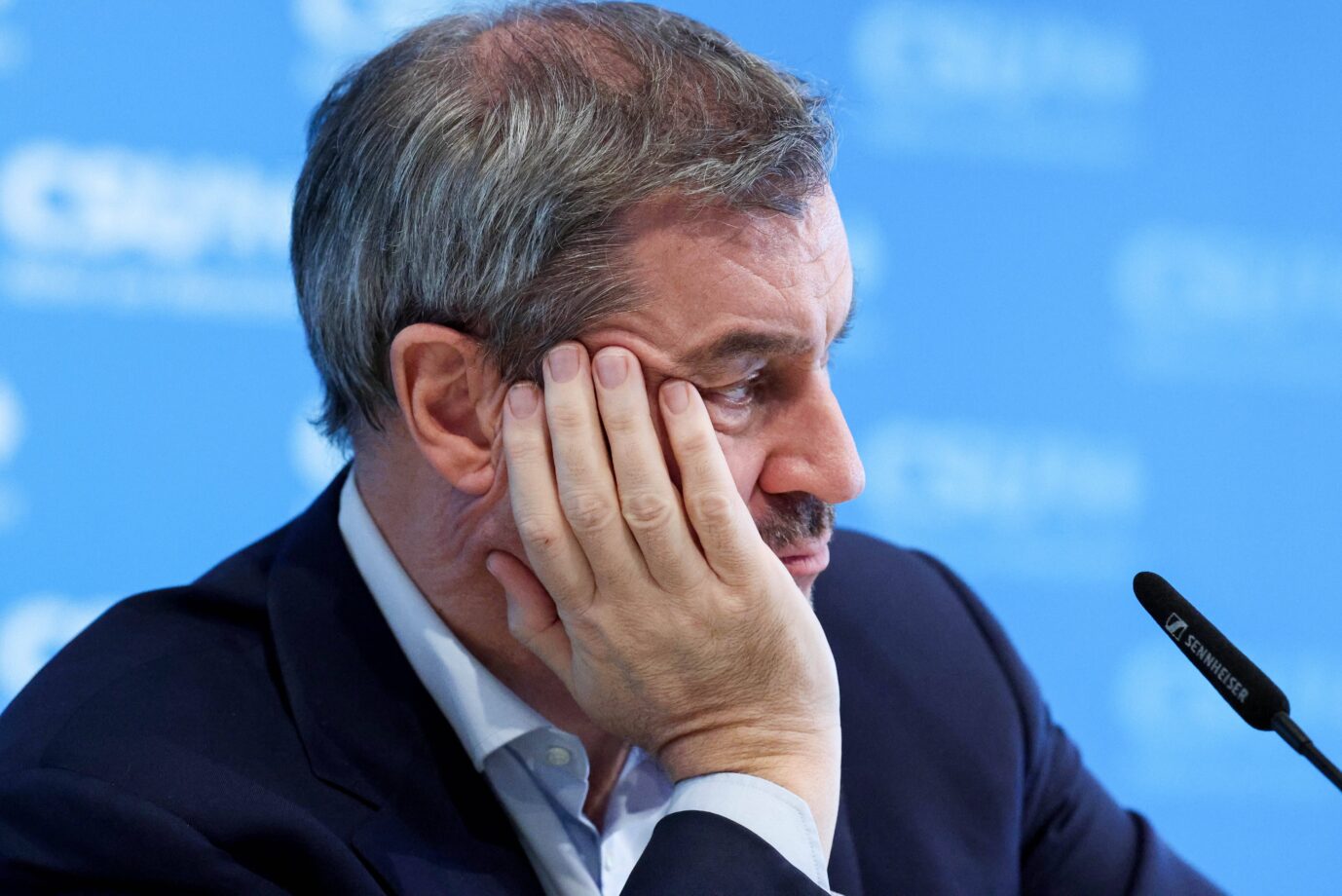 Kann mit dem Kommunalwahlergebnis seiner CSU nicht zufrieden sein: Bayerns Ministerpräsident Markus Söder.