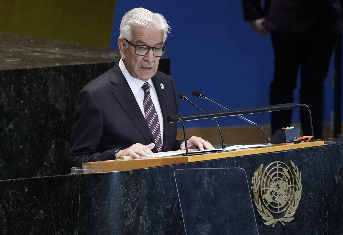 Israel. Sorgt mit seiner Entgleisung für Wirbel vor Beginn der Gespräche zwischen den USA und dem Iran: Khawaja Muhammad Asif, Pakistans Verteidigungsminister. Foto: Khawaja Muhammad Asif