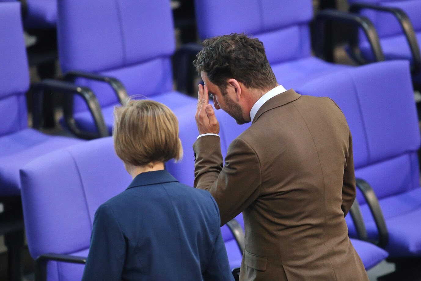 Grünen-Chefs Franziska Brantner und Felix Banaszak