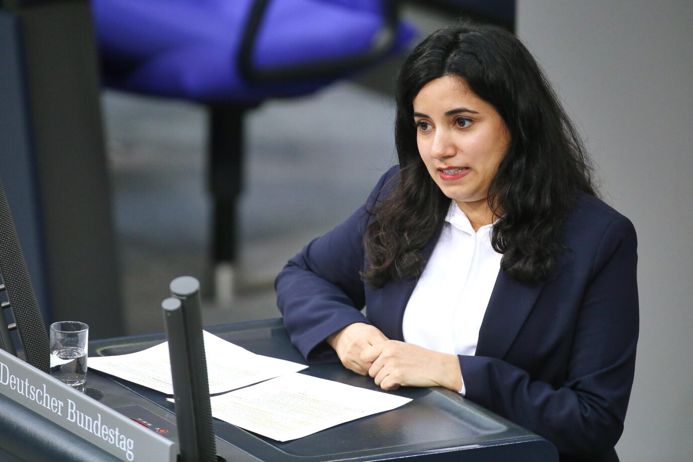 Wettert gegen geplante Kürzungen bei Demokratie Leben: Grünen-Politikerin Misbah Kahn. Foto: picture alliance / dts-Agentur | -