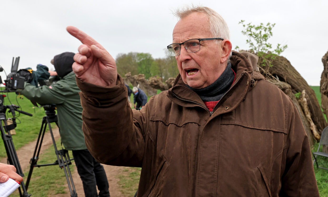 Ich gehe jetzt dem Wal ‚Gute Nacht‘ sagen: Mecklenburg-Vorpommerns Umweltminister Uwe Backhaus (SPD).