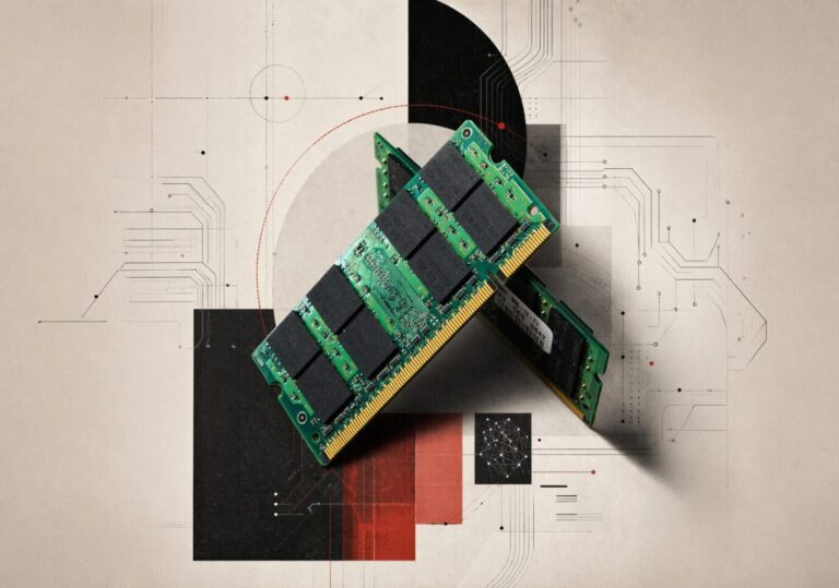 Ein Computerchip schwebt stylish umher, Symbolbiild für die Anthropic-KI Mythos