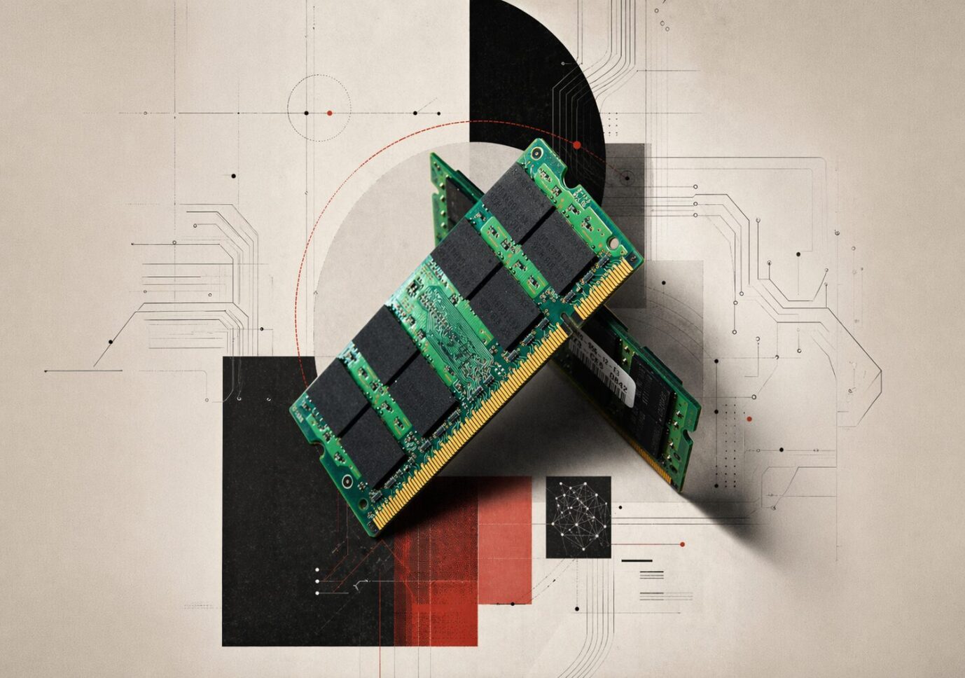 Ein Computerchip schwebt stylish umher, Symbolbiild für die Anthropic-KI Mythos