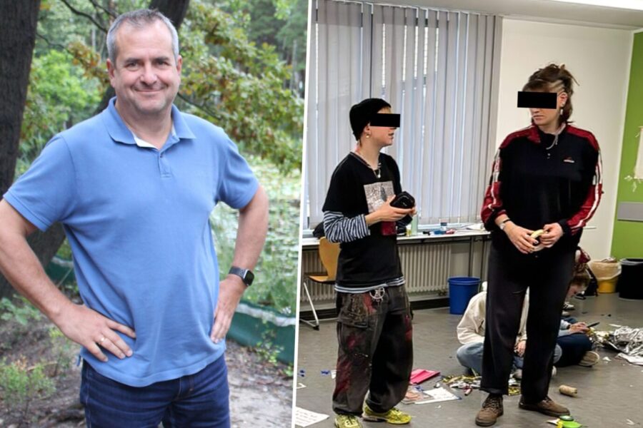 Das Bild zeigt den Bürgermeister von Schleife und linksextreme Aktivisten, die homosexuelle Pornos an Minderjährige verbreitet haben.