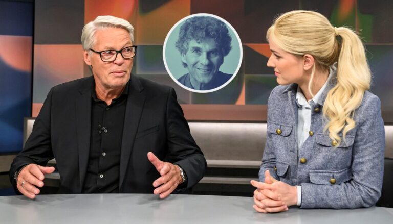 Unternehmer Heiner Kamps bemüht sich, seinen Ärger über die Bundesregierung verständlich zu machen in der "hart aber fair"-Sendung von Klamroth.