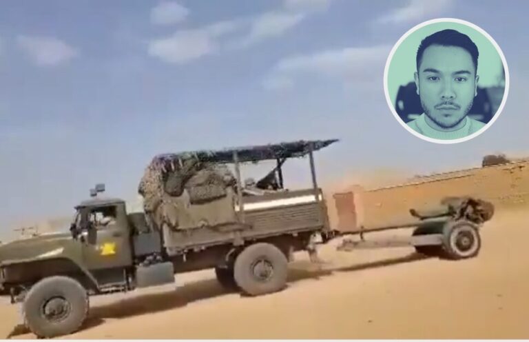 Moskau auf dem Rückzug: Bilder in den sozialen Medien sollen zeigen, wie Russlands "Africa Corps" sich in Mali zurück zieht.