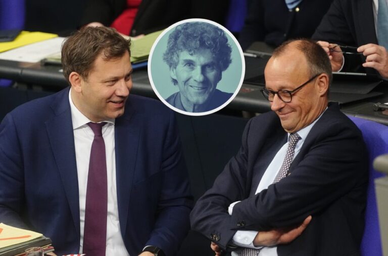 Kanzler Friedrich Merz (CDU) (r.) und sein Vize Lars Klingbeil (SPD) sind nur kreativ beim Erfinden neuer Steuern, um Geld für die Regierung zu bekommen.