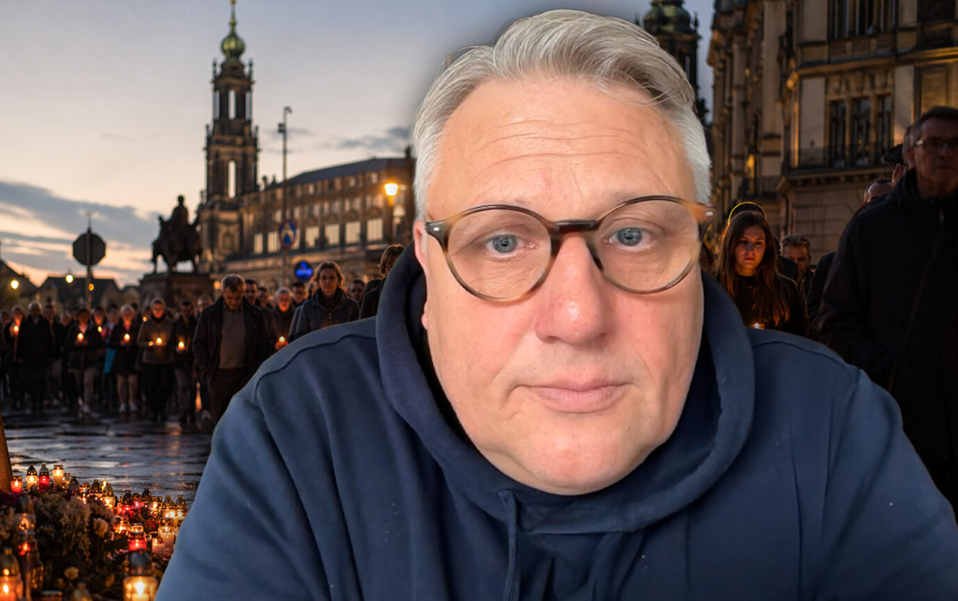 Michael Kyrath im JF-Interview: Demonstration am Wochenende in Dresden. Foto: JF