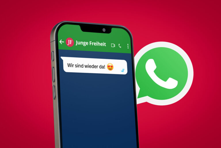 Wir sind wieder da! Jetzt die JF bei WhatsApp abonnieren. Foto: JF