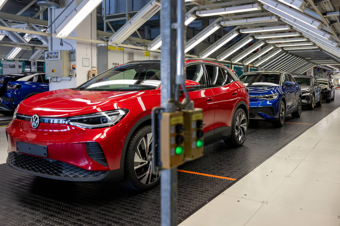 VW stellt die Produktion von Elektroautos in den USA ein. Symbolbild: IMAGO / Kirchner-Media