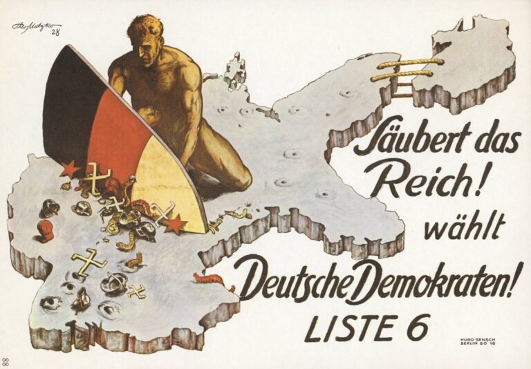 Die Deutsche Demokratische Partei setzte im Flaggenstreit auf Schwarz-Rot-Gold.