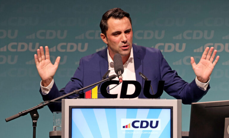 CDU-Chef in Mecklenburg-Vorpommern, Daniel Peters. (Themenbild)