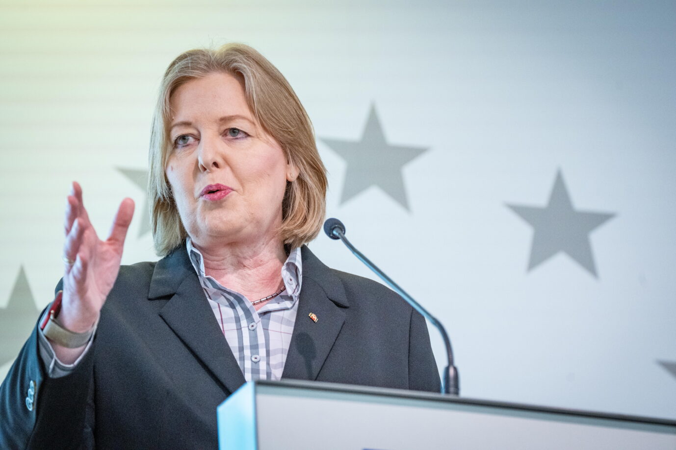 SPD-Chefin Bärbel Bas während einer Rede beim „Aktionstag Zusammenhalt in Vielfalt“. (Themenbild)