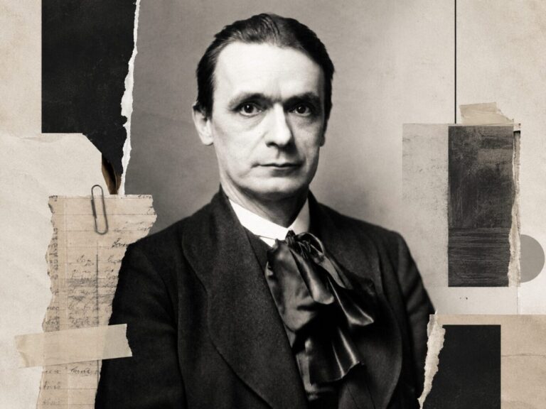 Auf einem alten Foto ist der Waldorf-Gründer Rudolf Steiner zu sehen