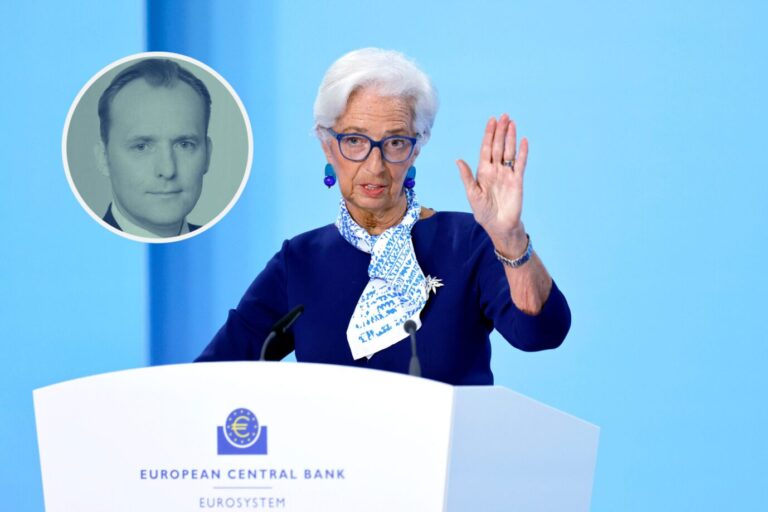 EZB-Präsidentin Christine Lagarde bei der Pressekonferenz der Europäischen Zentralbank in der EZB in Frankfurt. Kommt nach der Ölkrise die Inflation?