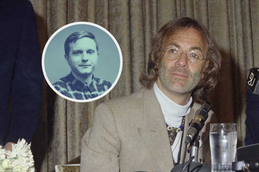 Manfred Weber (CSU) als John Lennon: Postliberalismus im hippiehaften Gewand. (Themenbild/Collage)