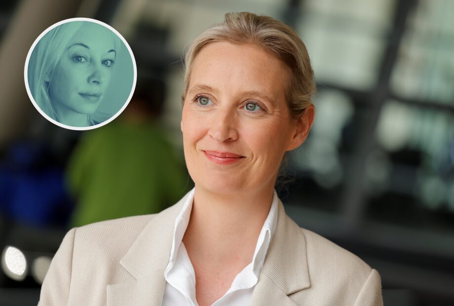 Für den Deutschlandfunk ist Alice Weidel unironisch ein Beispiel für "toxische Männlichkeit".