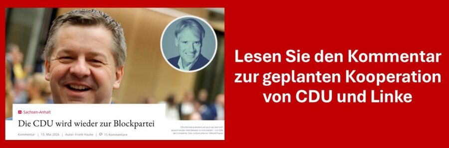 Mit der Linken will die CDU Ulrich Siegmund verhindern.