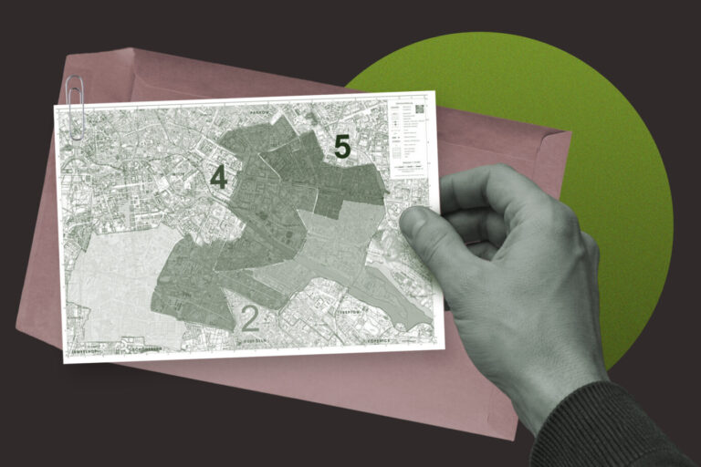 Das Foto soll einen Artikel zum Gerrymandering am Beispiel Berlins bebildern.