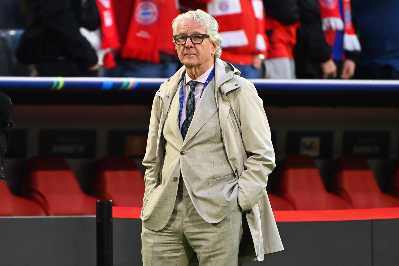 Marcel REIF, Einzelbild,angeschnittenes Einzelmotiv, Halbfigur,halbe Figur. Fussball Champions League,Saison 2025/26, Halbfinale FC Bayern-Muenchen - Paris Saint Germain PSG 1-1 am 06.05.2026 A L L I A N Z A R E N A. *** Marcel REIF, single picture, cropped single motif, half figure, half figure Football Champions League, season 2025 26, semi-final FC Bayern Muenchen Paris Saint Germain PSG 1 1 on 06 05 2026 A L L I A N Z A R E N A. Das Bild zeigt Marcel Reif.