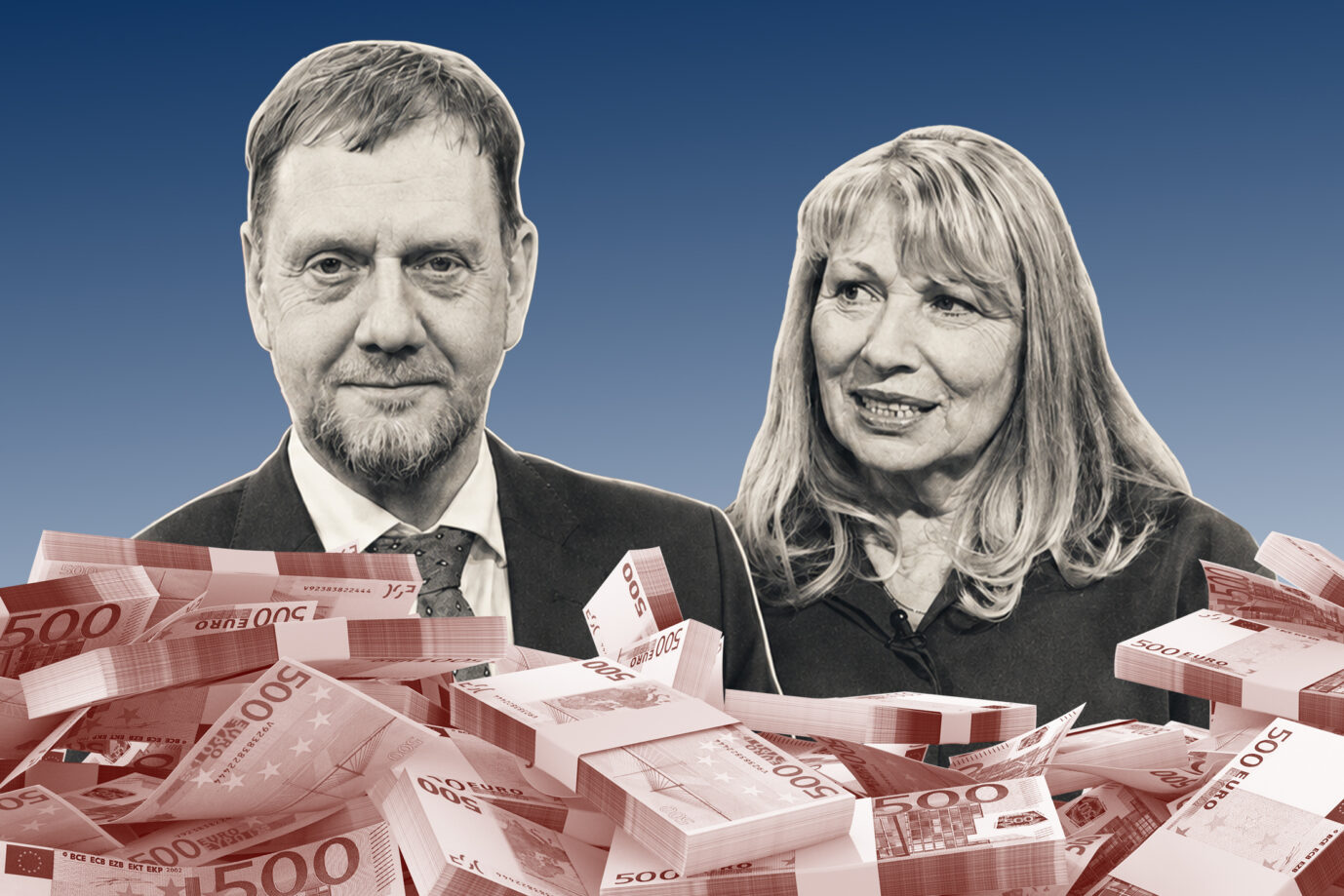 Sachsens Ministerpräsident Michael Kretschmer (CDU) und seine Sozialministerin Petra Köpping (SPD): verjubeln Millionen Euro für „queere Bildung“.