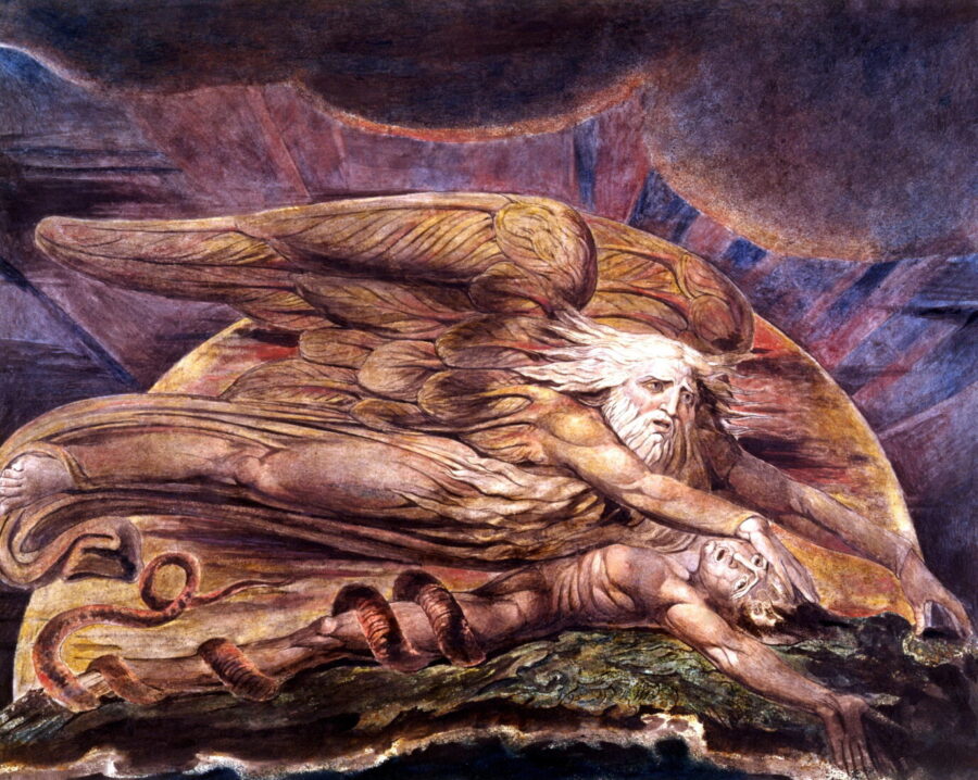 BU: Das Bild „Gott erschafft Adam“ des romantischen Malers William Blake steht sinnbildlich für die christliche Grundlagen Europas. Foto: picture alliance/United Archives | 91050/United_Archives/TopFoto