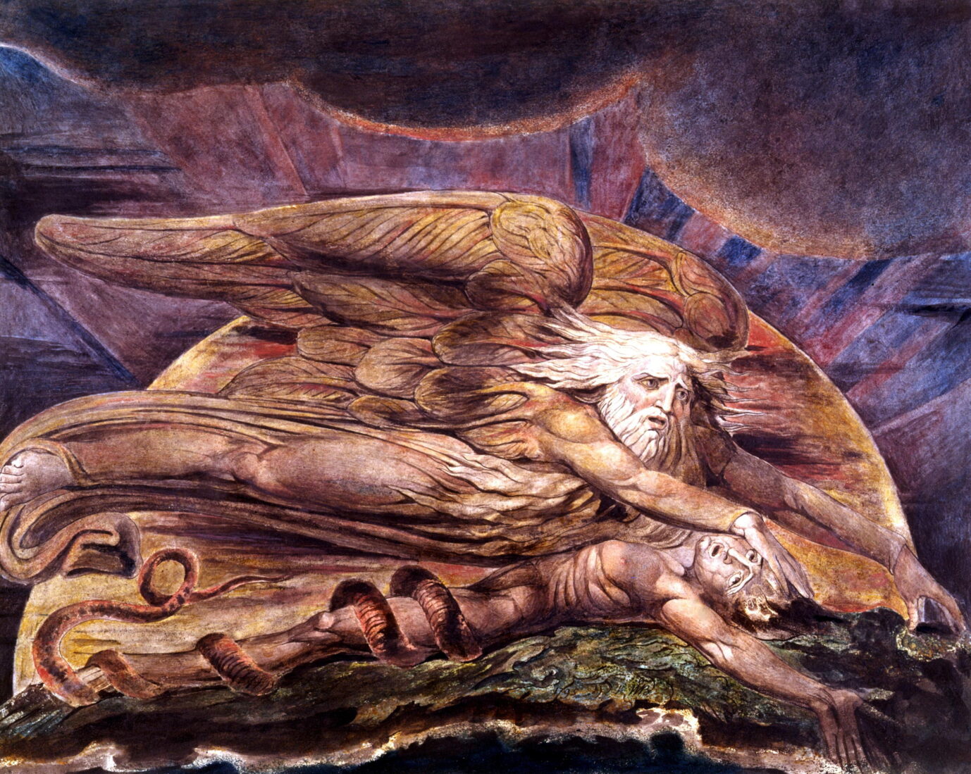 BU: Das Bild „Gott erschafft Adam“ des romantischen Malers William Blake steht sinnbildlich für die christliche Grundlagen Europas. Foto: picture alliance/United Archives | 91050/United_Archives/TopFoto
