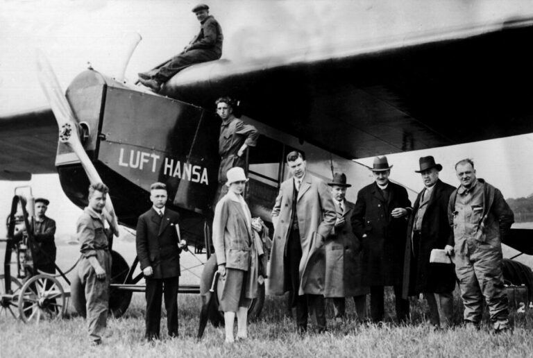 Die Geschichte der Lufthansa beginnt 1926 mit Flugzeugen wie dieser Fokker FIII.