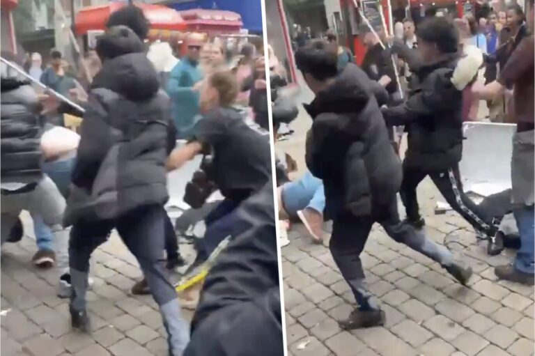 Migranten schlagen in Manchester mit Holzlatten auf den konservativen Influencer Young Bob ein