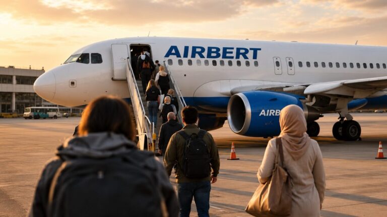 Im Video zum Lied hebt die Airbert One als Abschiebeflieger ab. Foto: FPÖ