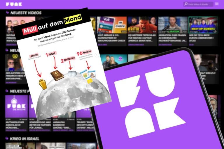 ÖRR-Jugendformat Funk und sein „Bibel ist Müll“-Beitrag: Das Netzwerk kündigt Maßnahmen an. Fotos: picture alliance / Markus Mainka | Markus Mainka /// Screenshot: JF