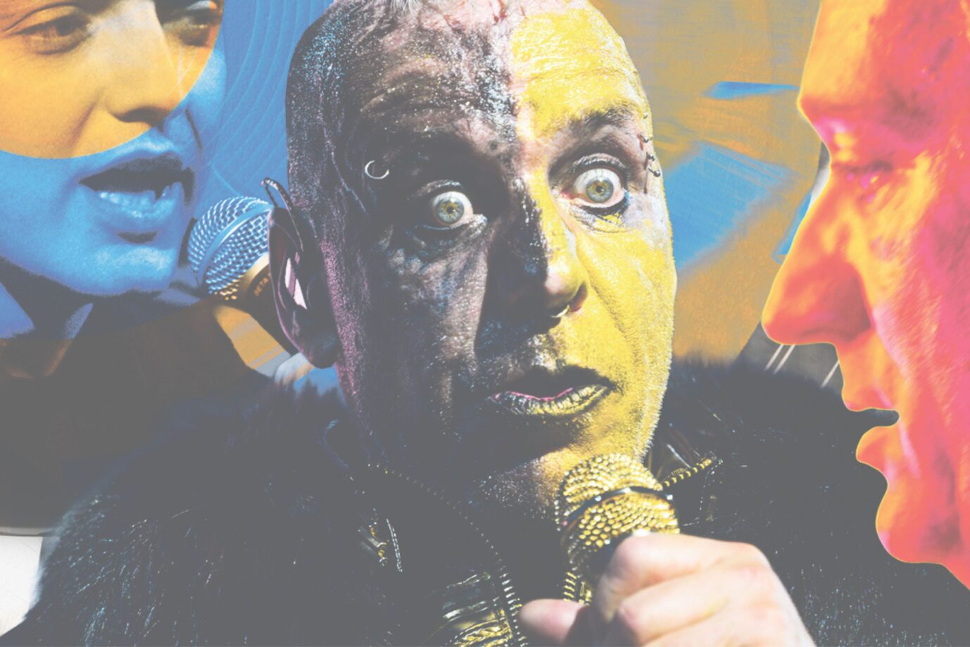 Das Bild zeigt die Musiker Peter Heppner, Till Lindemann und Paul van Dyk. Sie alle hatten in der Vergangenheit indirekt mit der JUNGEN FREIHEIT zu tun.