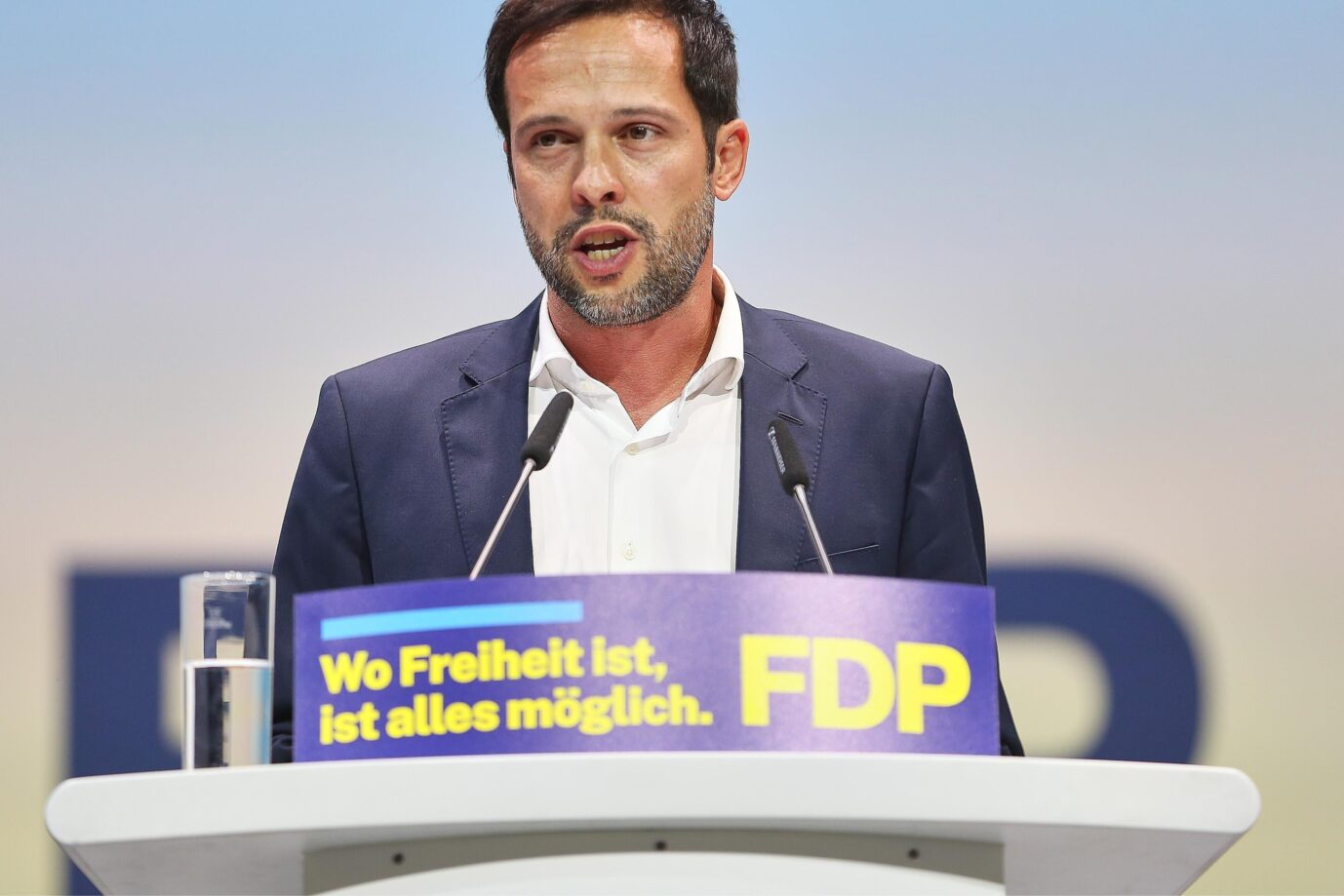 Berlin, Deutschland: Estrel: 77. Bundesparteitag der FDP: Martin Hagen